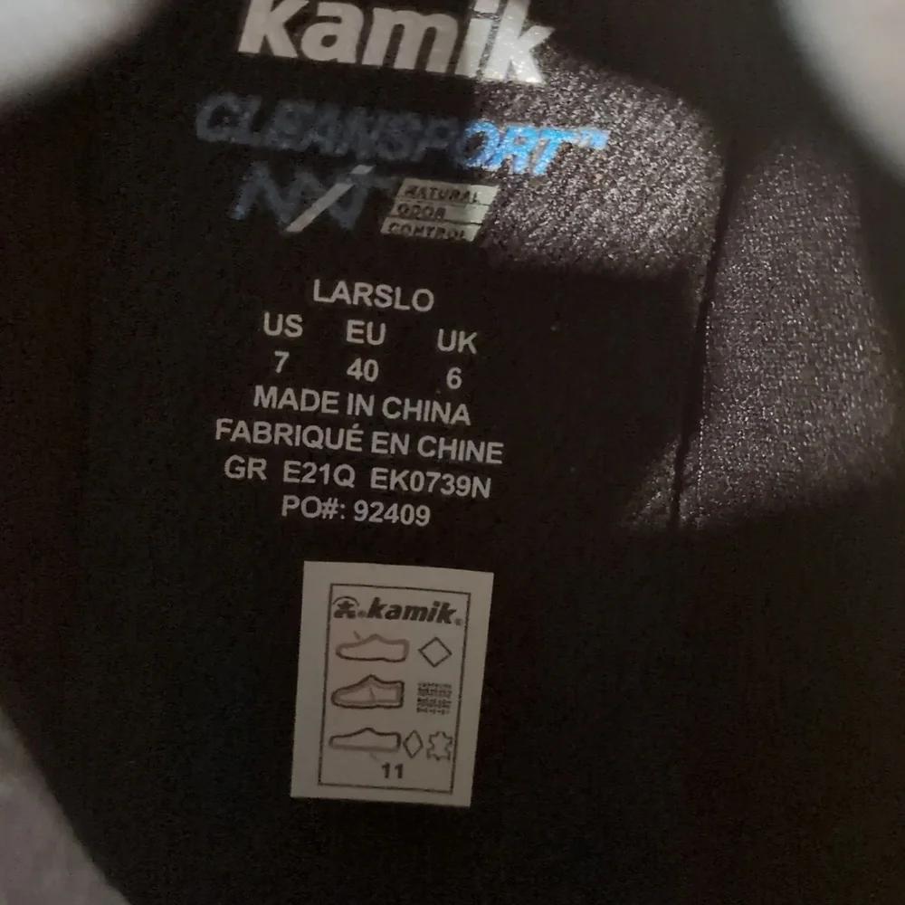 ⚫🥾 Kamik Men's Black and Gray Rain Boots size 7 ⚫🥾